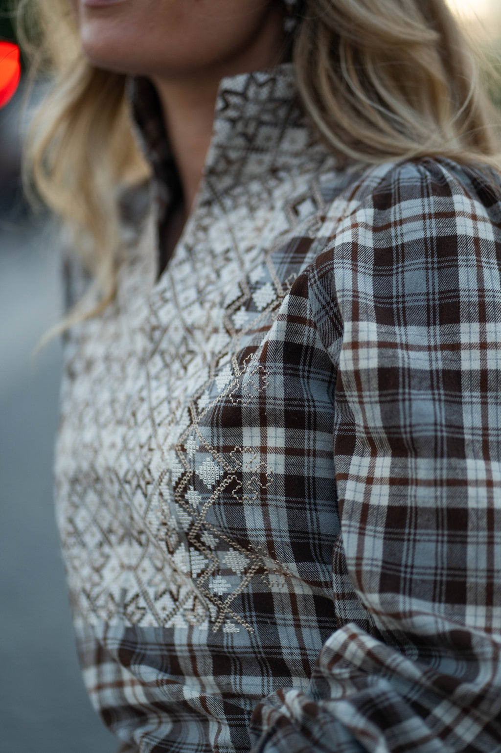 NORDlysblusen i flanell uten puff
