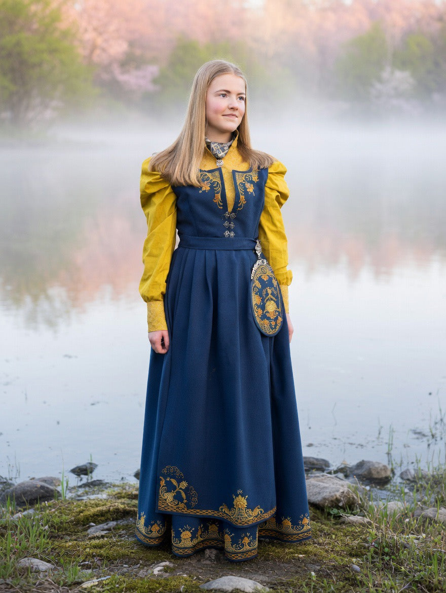 Northern Lights Blouse - Mustard Yellow