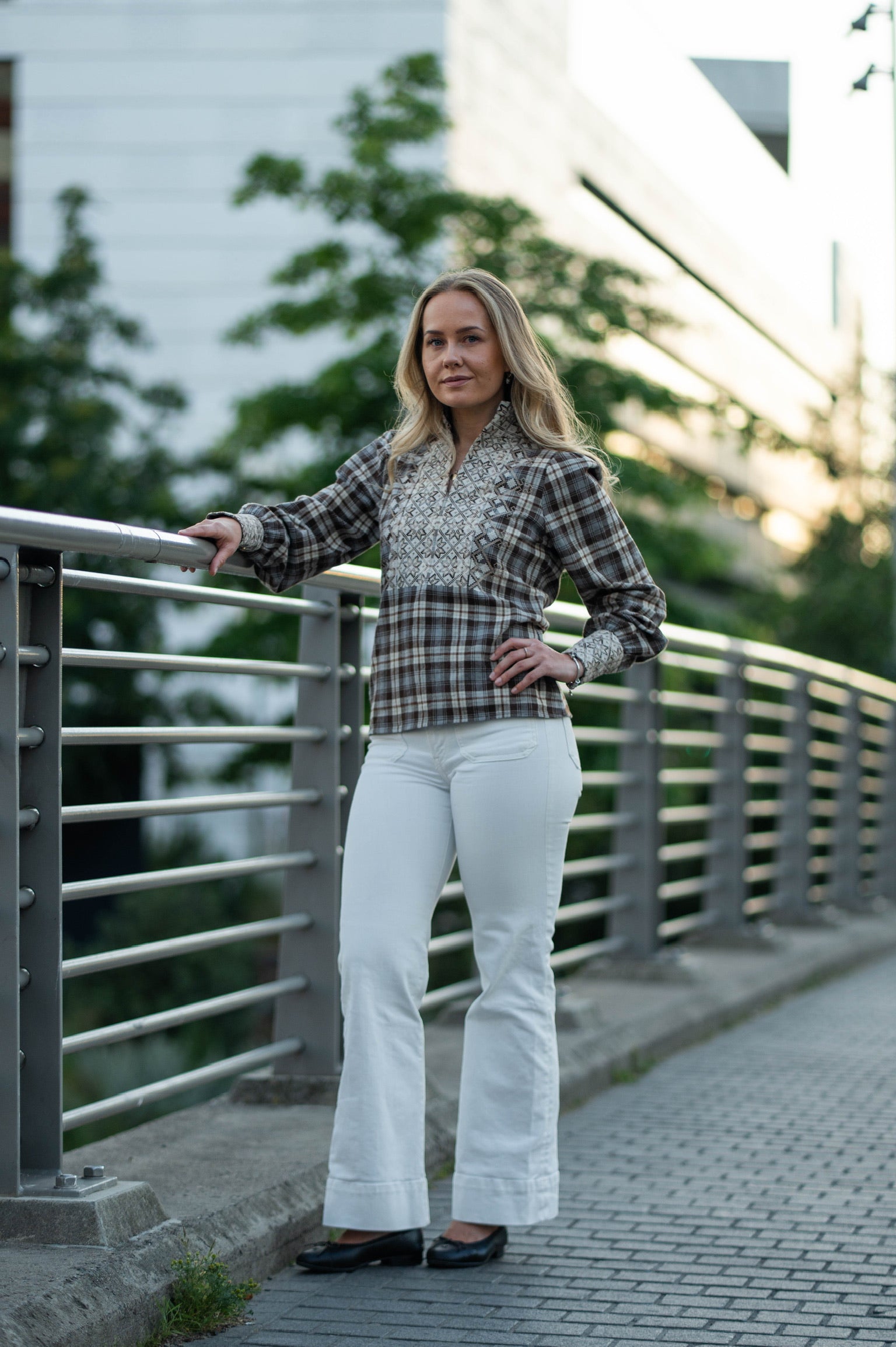 NORDlysblusen i flanell uten puff