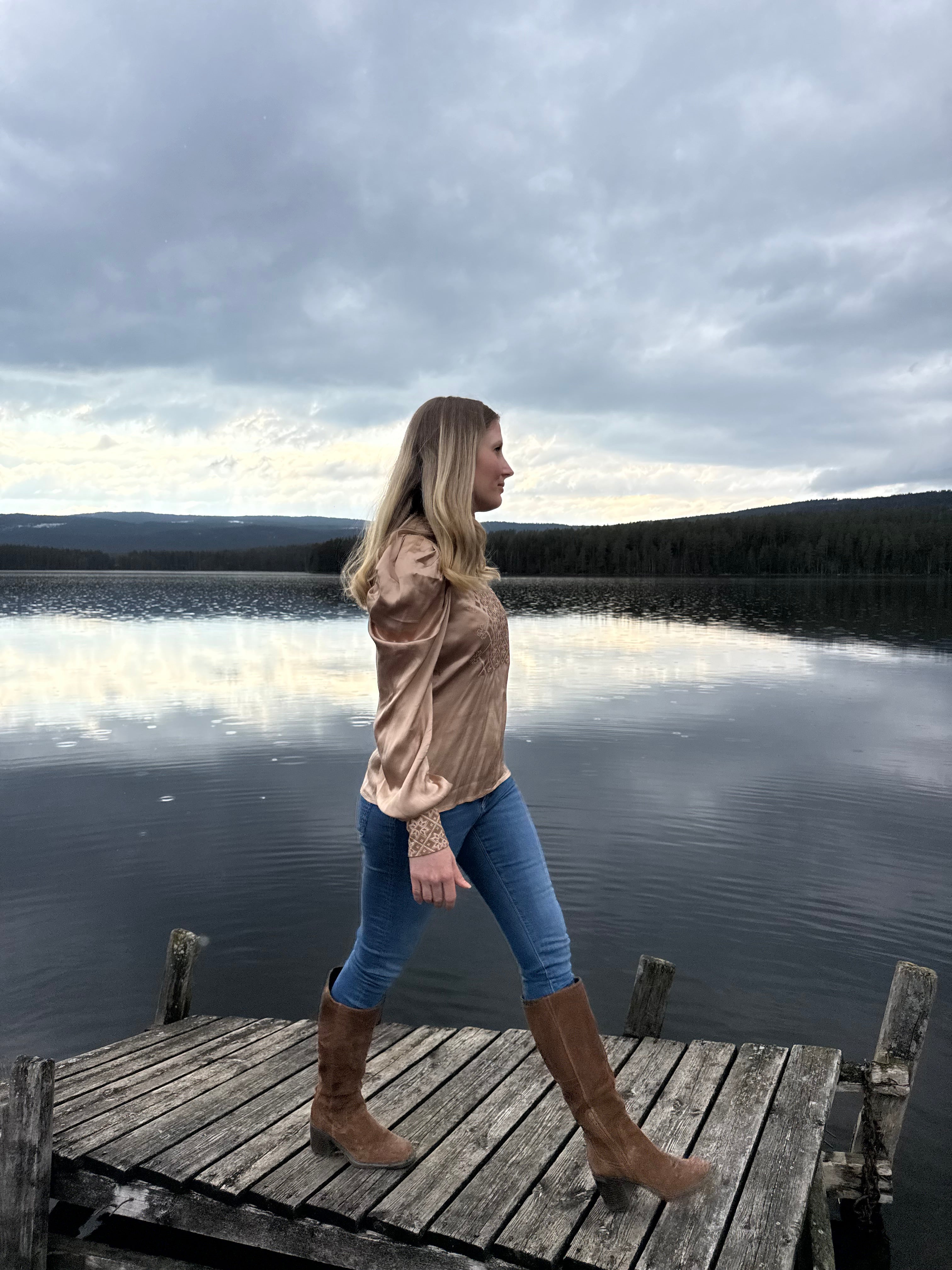 NORDlysblusen champagne
