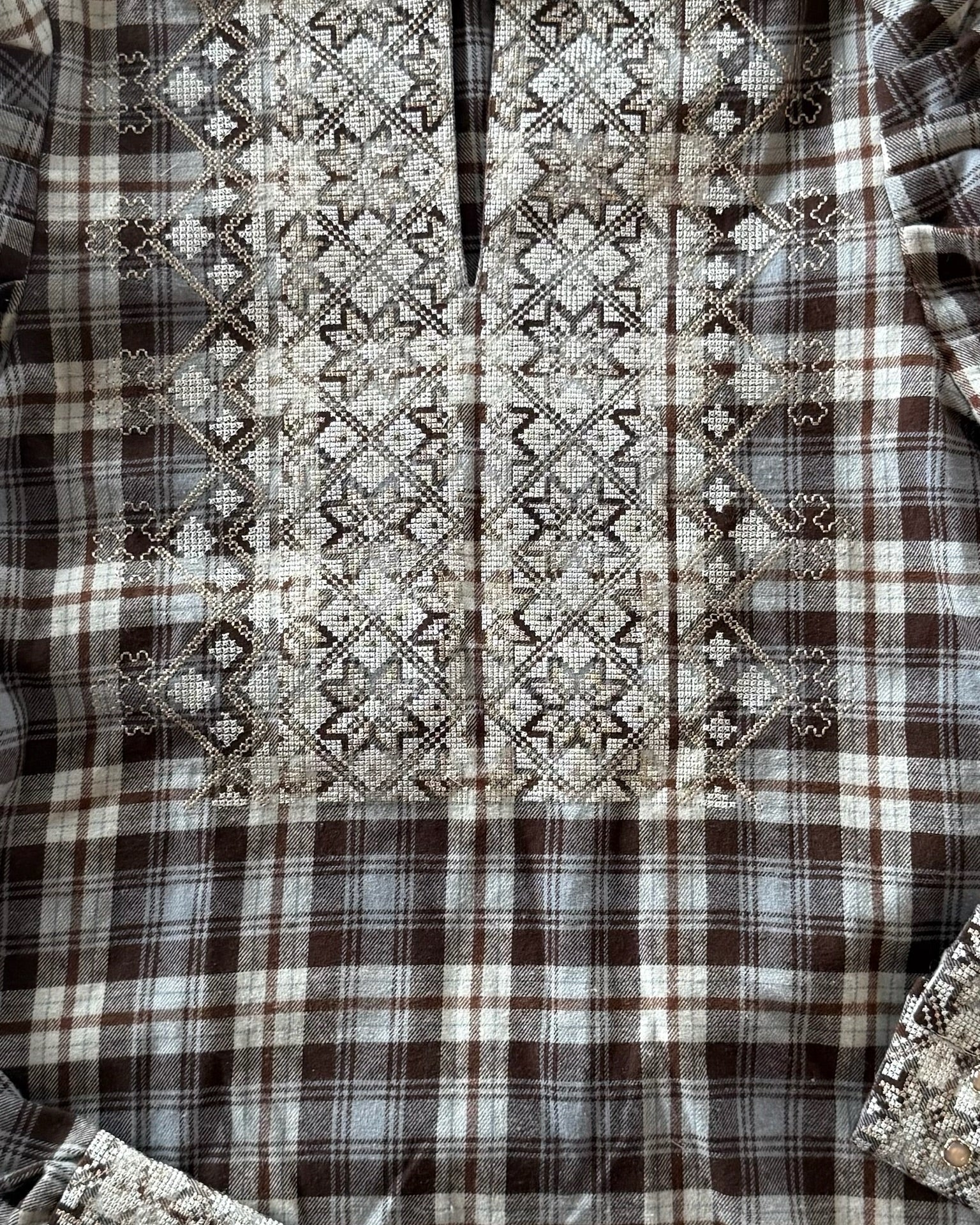 NORDlysblusen i flanell m/puff