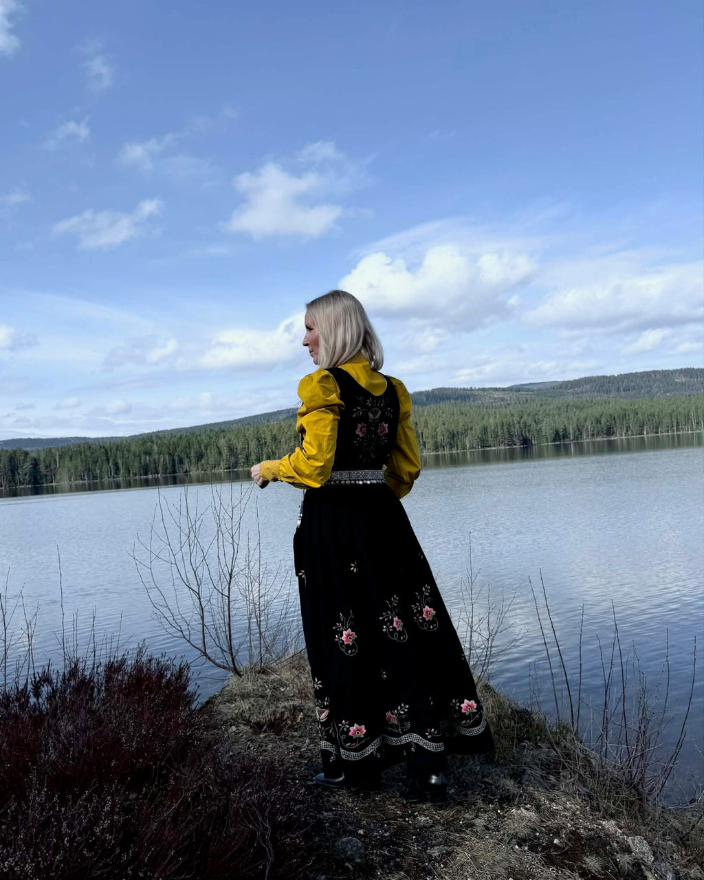 Northern Lights Blouse - Mustard Yellow
