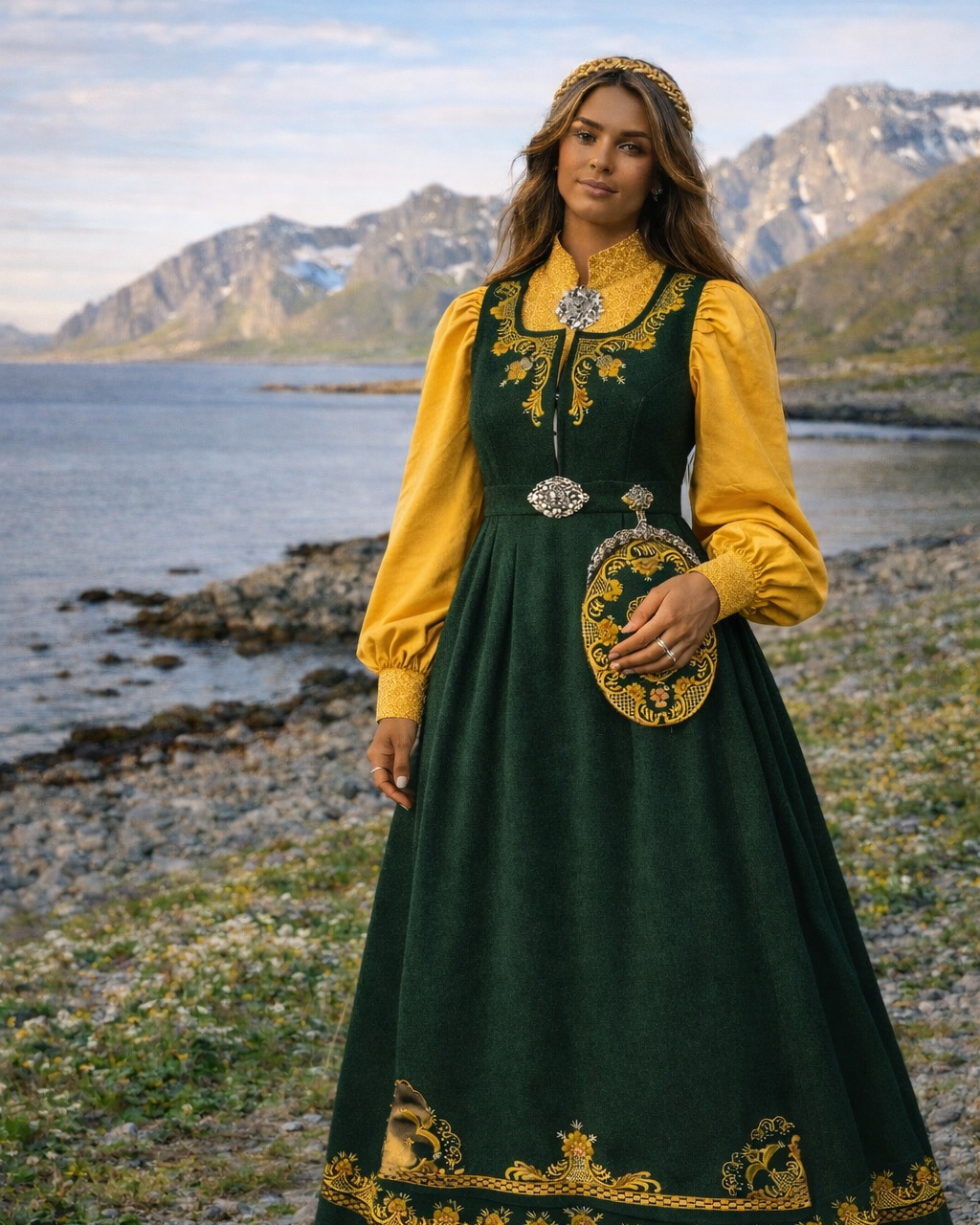 Northern Lights Blouse - Mustard Yellow