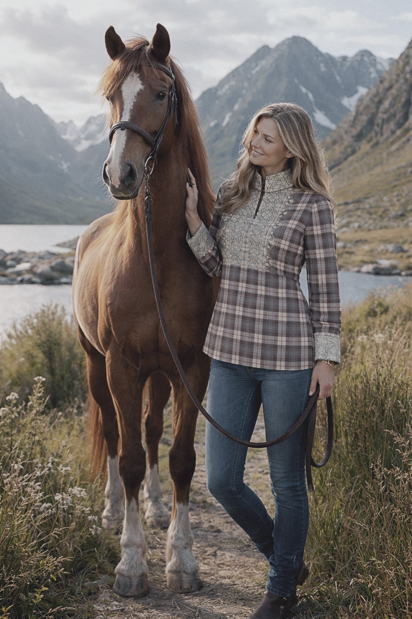 NORDlysblusen i flanell uten puff