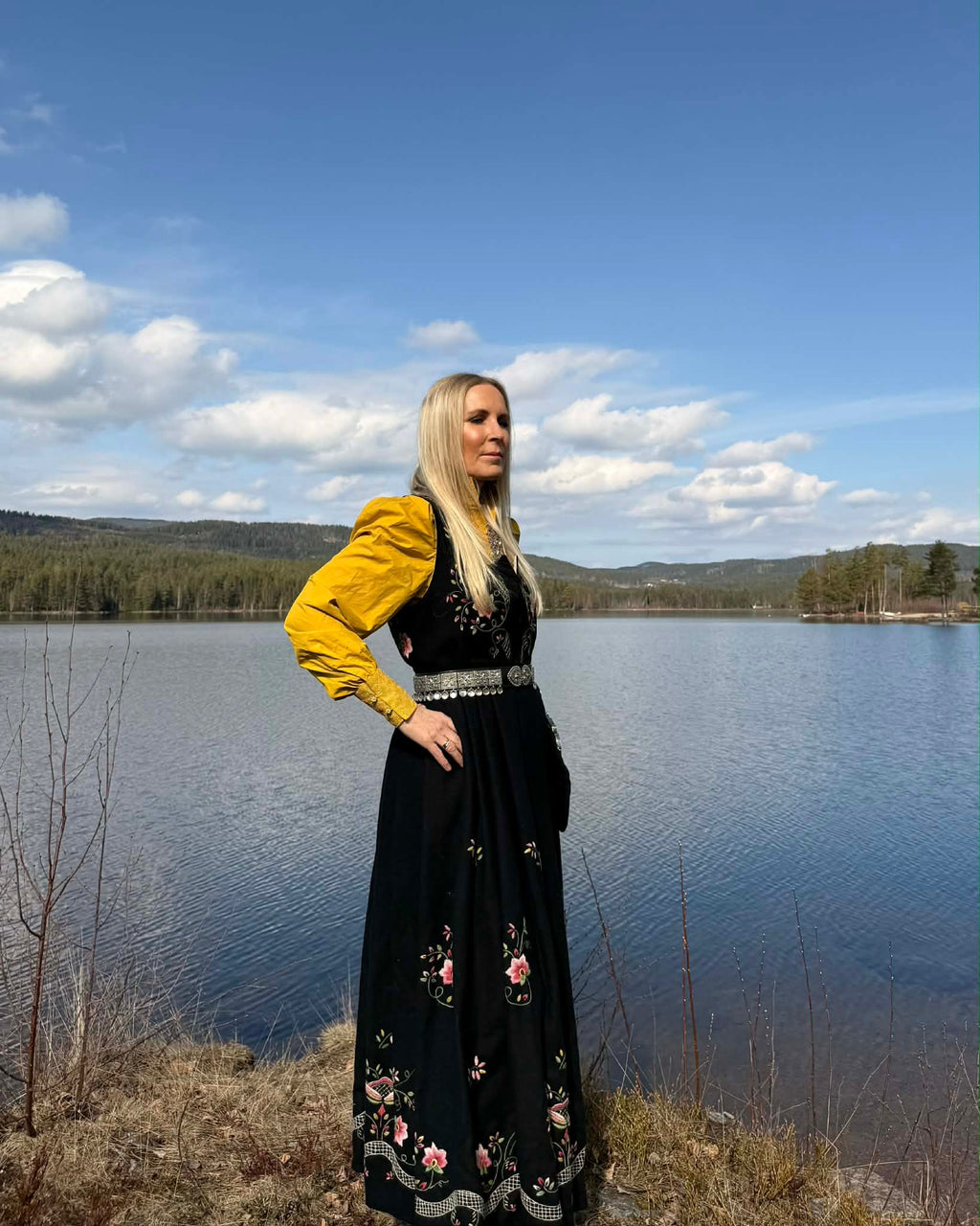 Northern Lights Blouse - Mustard Yellow