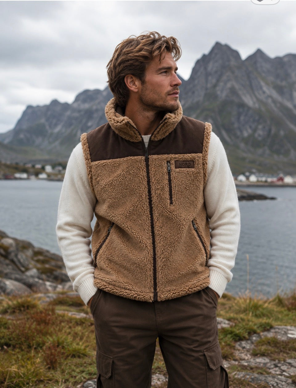 Lyngen teddy fleece vest