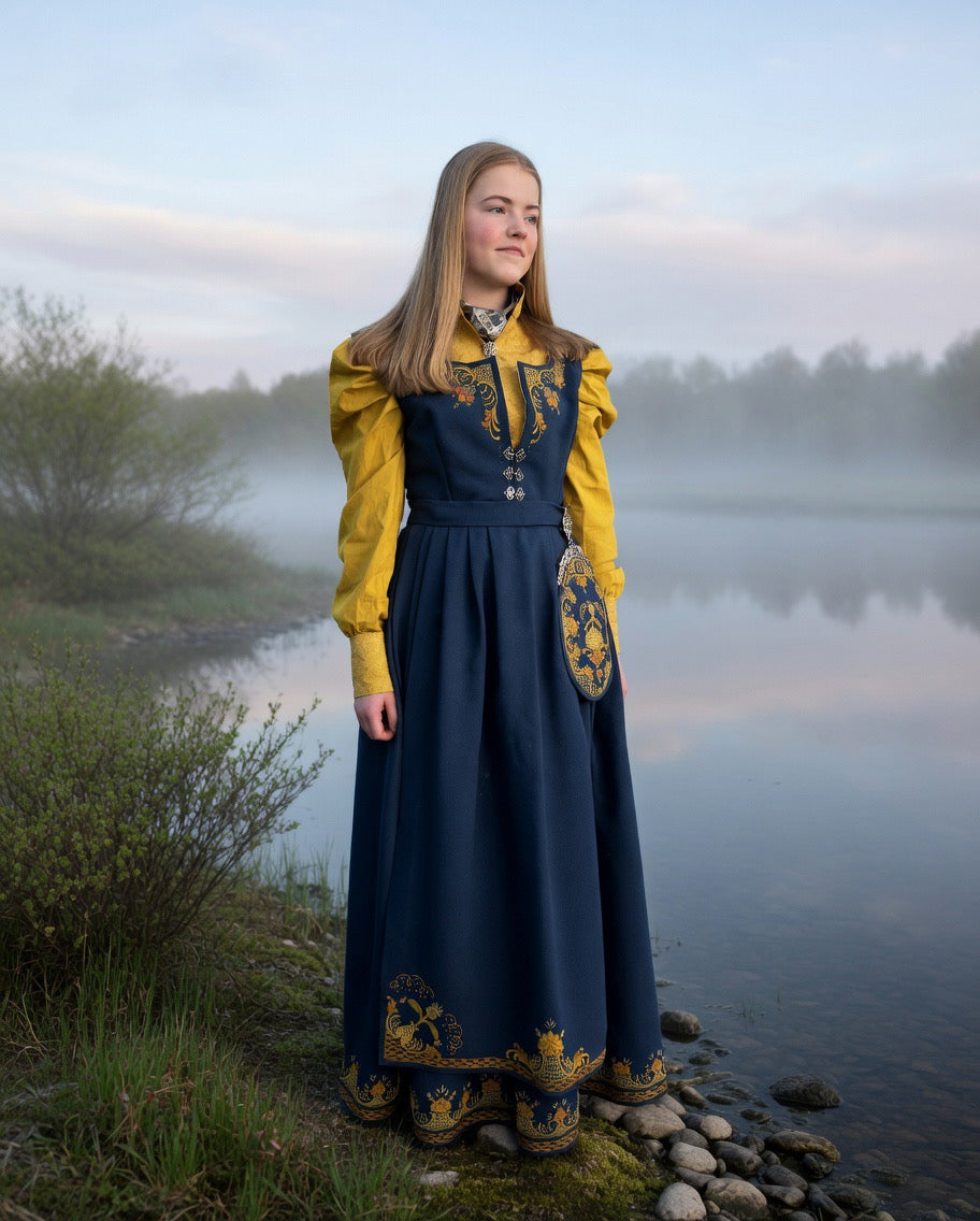 Northern Lights Blouse - Mustard Yellow