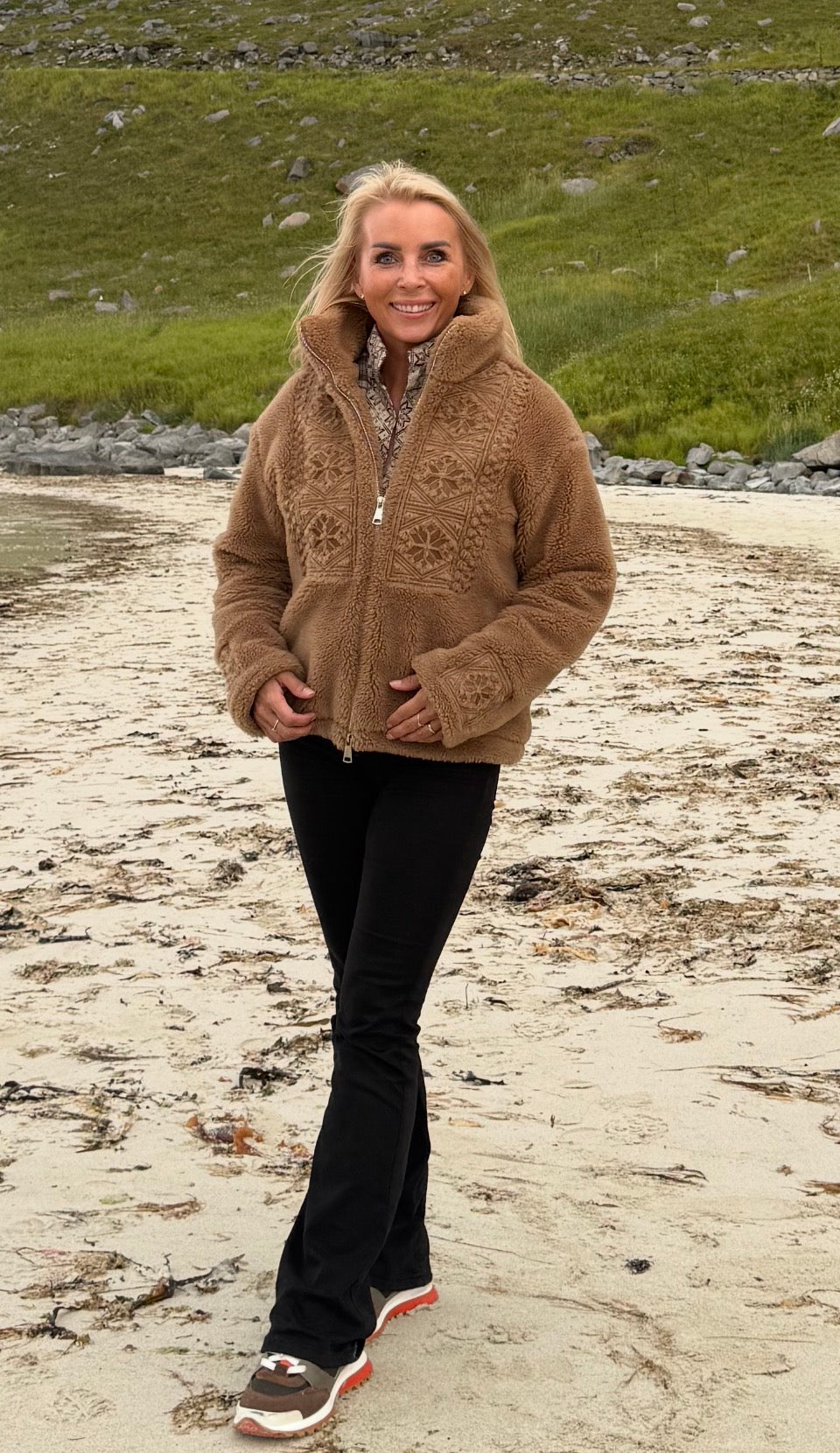 Lyngen teddy fleece jakke