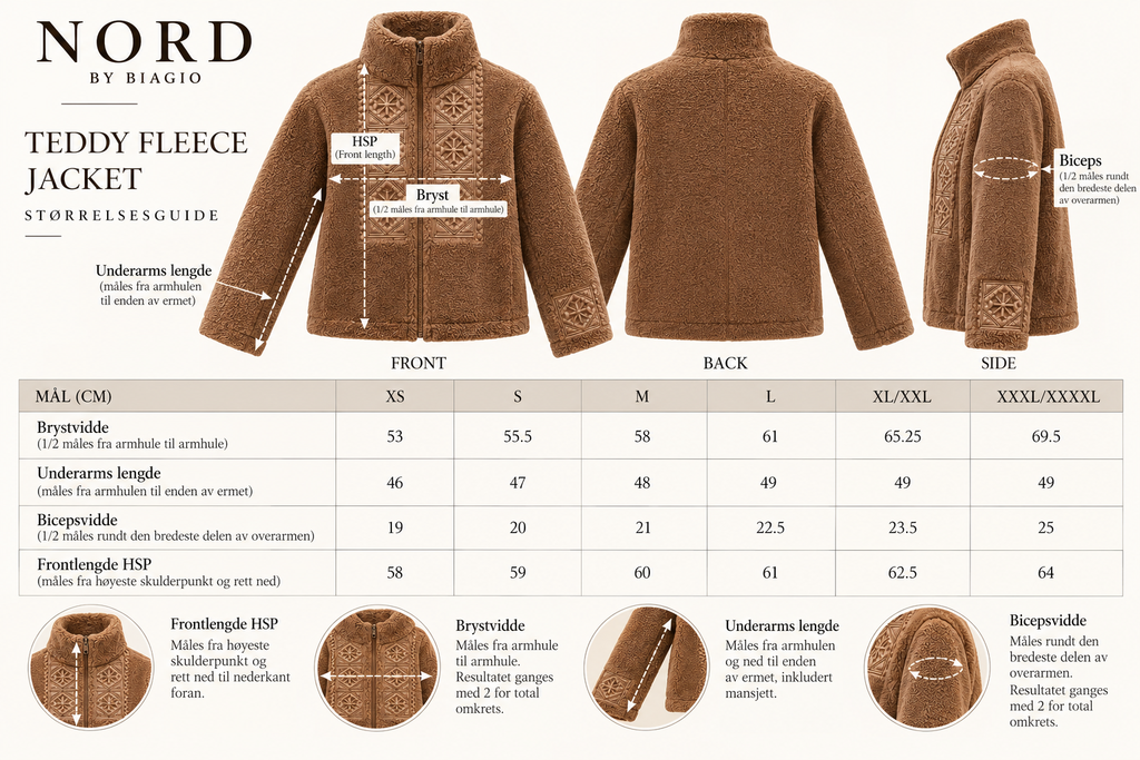 Lyngen teddy fleece jakke